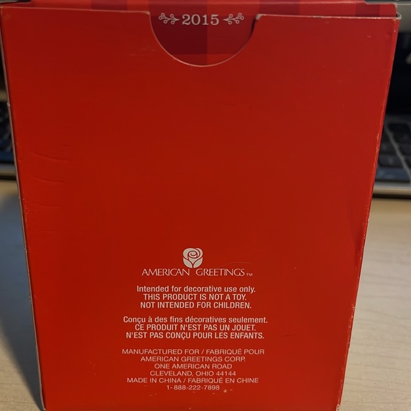 American Greeting heirloom collection Romance ornament 2015 - Picture 2 of 3